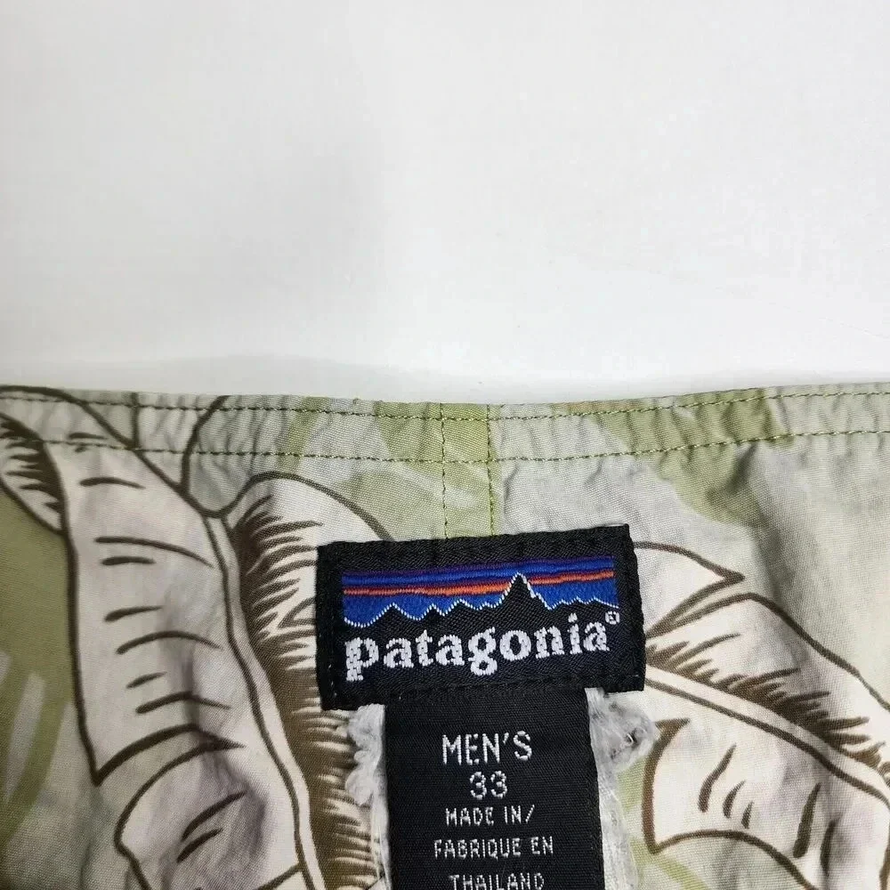 Patagonia Wavefarer Board Shorts Size 33 Palms Surf Beach Pool Swimsuit‎ Trunks